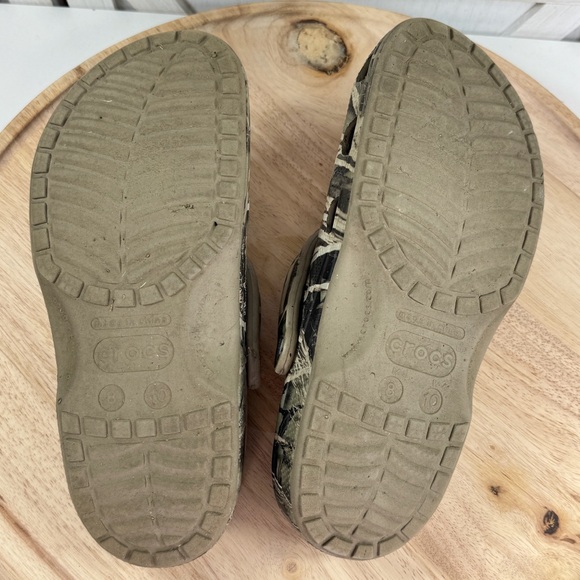 Crocs Classic Realtree Max 4 Camo Print Slip On Clog Sandals Green Mens 8 - Picture 8 of 11